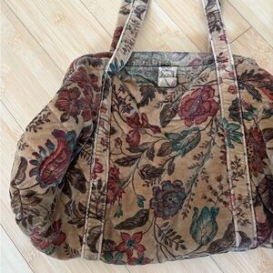 Richmark Vintage Floral Patterned Tapestry Bag
